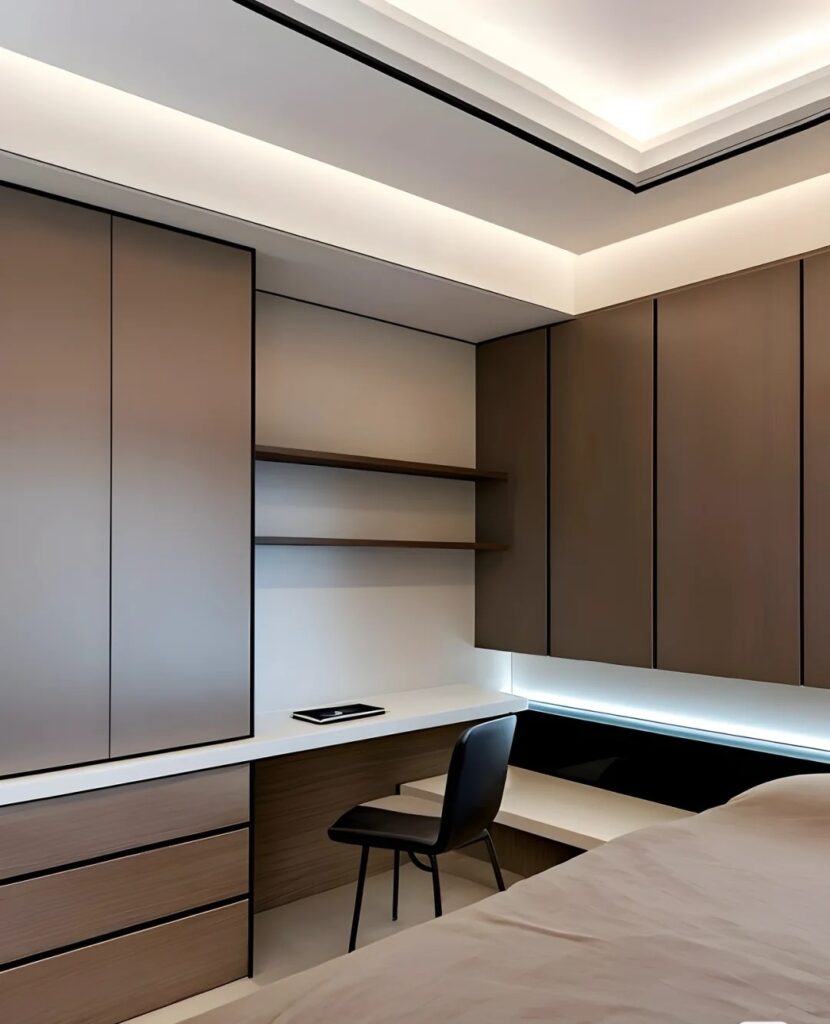 elegant-dark-shade-cabinet-installation-in-Malaysia